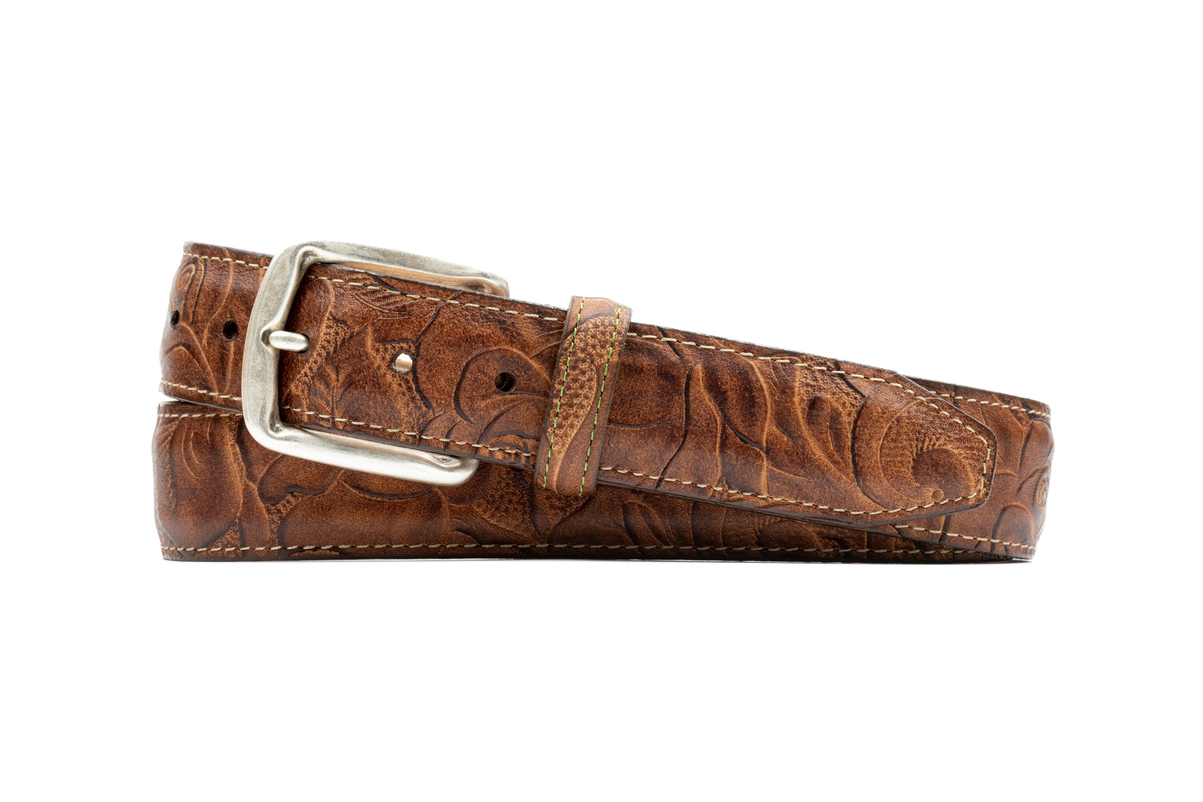 43084-1_2026_Shopify.jpg Amarillo Saddle Leather Belt - Old Saddle - Image 1