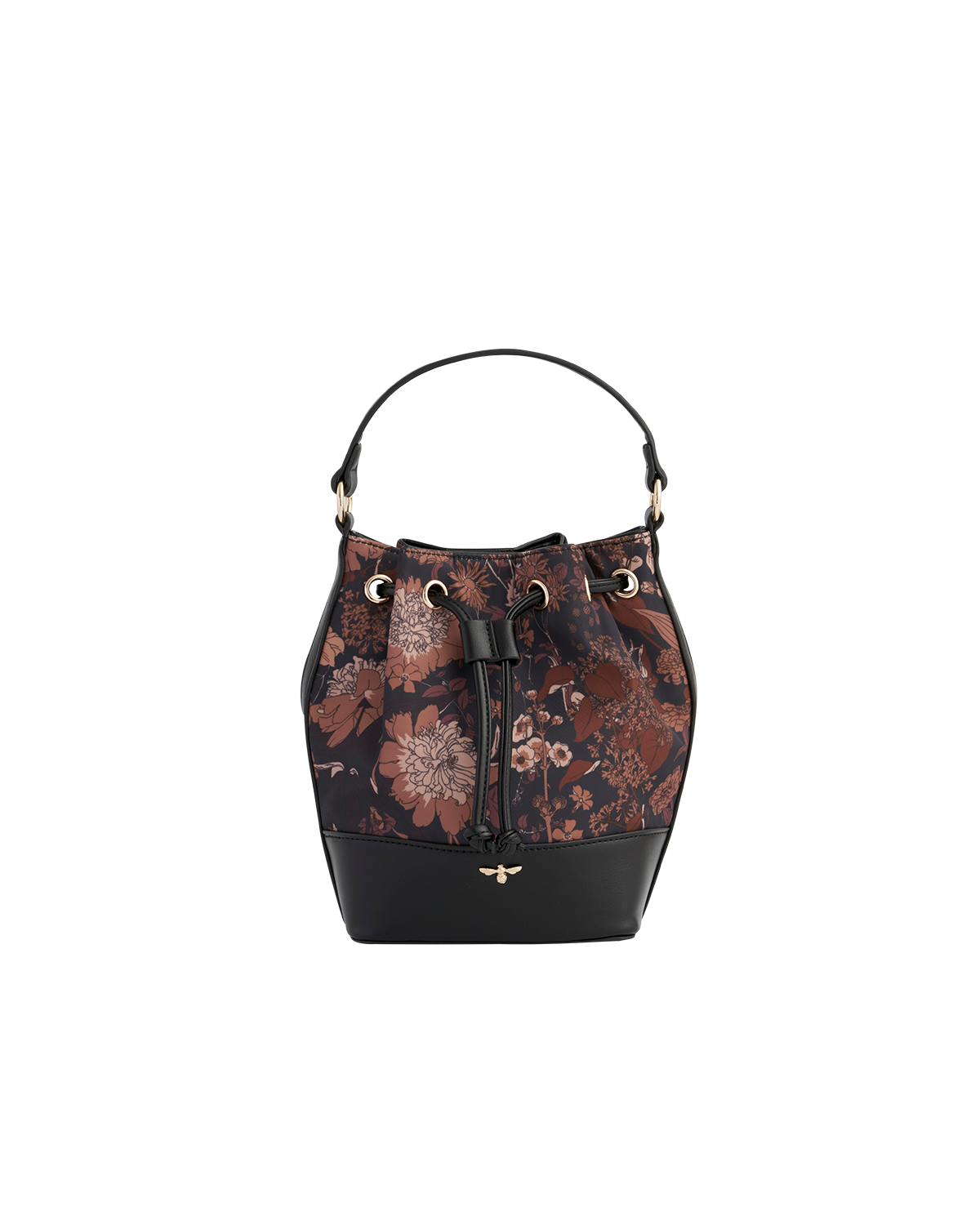 47253_fable_england.png Deco Bloom Black Bucket Bag - Image 1