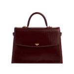 Cherry Red Structured Tote Medium