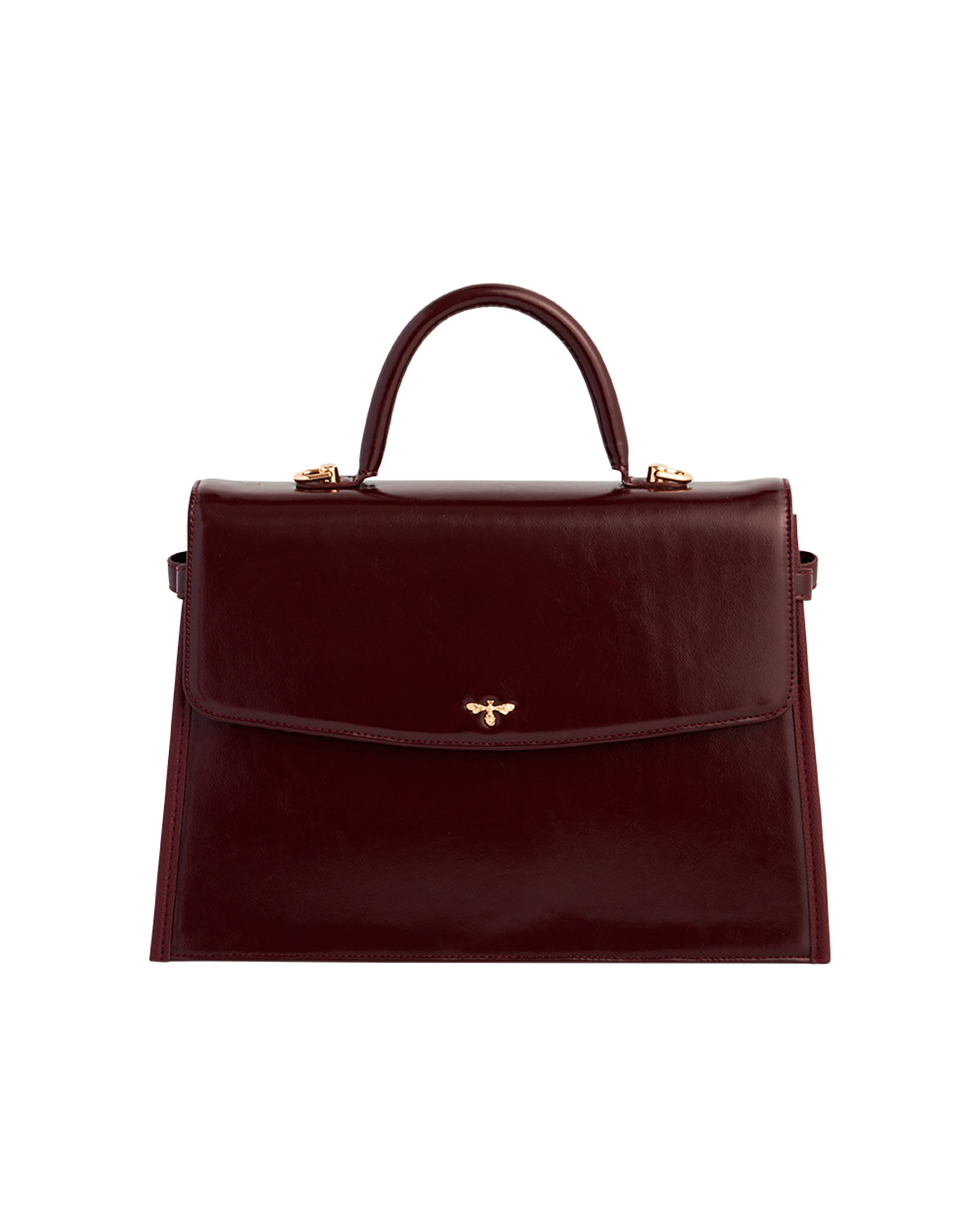47362-cherry-red-tote-bag.png Cherry Red Structured Tote Medium - Image 1