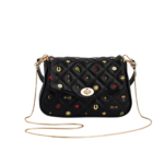 Mary Motif Quilted Crossbody Clutch