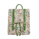Green Garden Floral Buckle Backpack