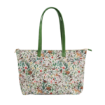 Green Garden Floral Grab Tote