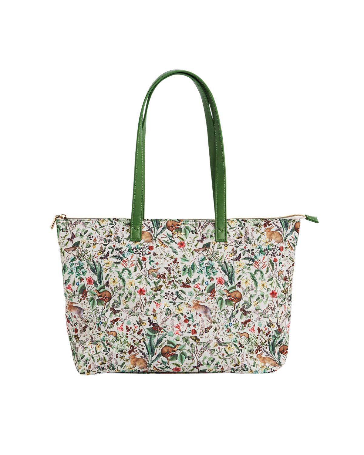 47421_g-Green-Garden-Floral-Grab-Tote_2.png Green Garden Floral Grab Tote - Image 1