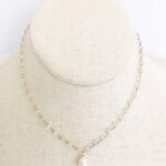 Diddi White Moonstone + Pearl Necklace