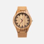 Men's Leather Watch - The Red Forest