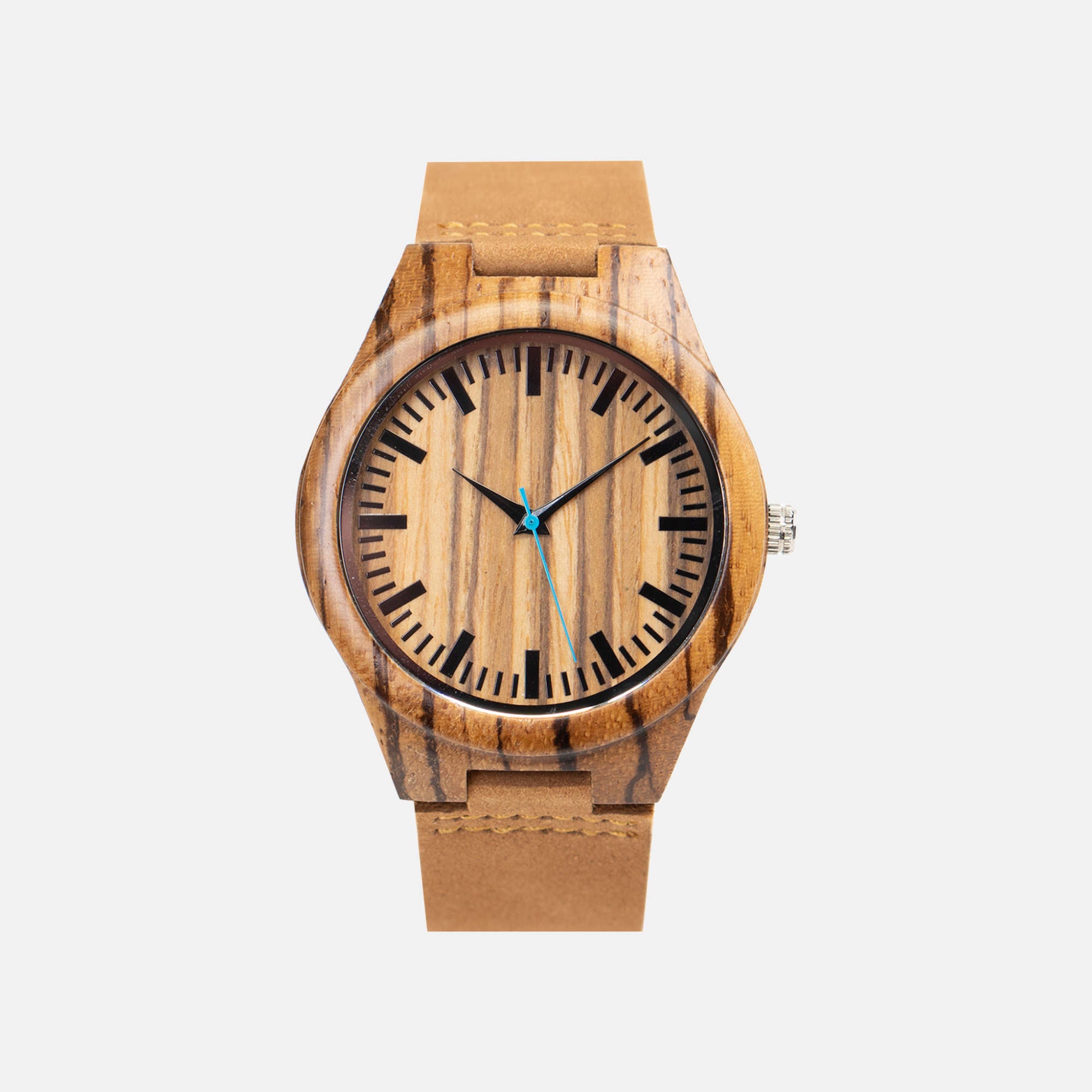 DSC01506w2.jpg Men's Leather Watch - The Blue Forest - Image 1