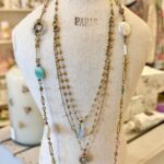 Tourmaline & Pearl Multi Gemstone Long Necklace