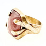 Large Rectangle Rose Cut Cocktail Ring (2 Colors)