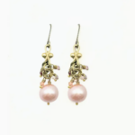 ?Blush Pearl Dangle Earrings