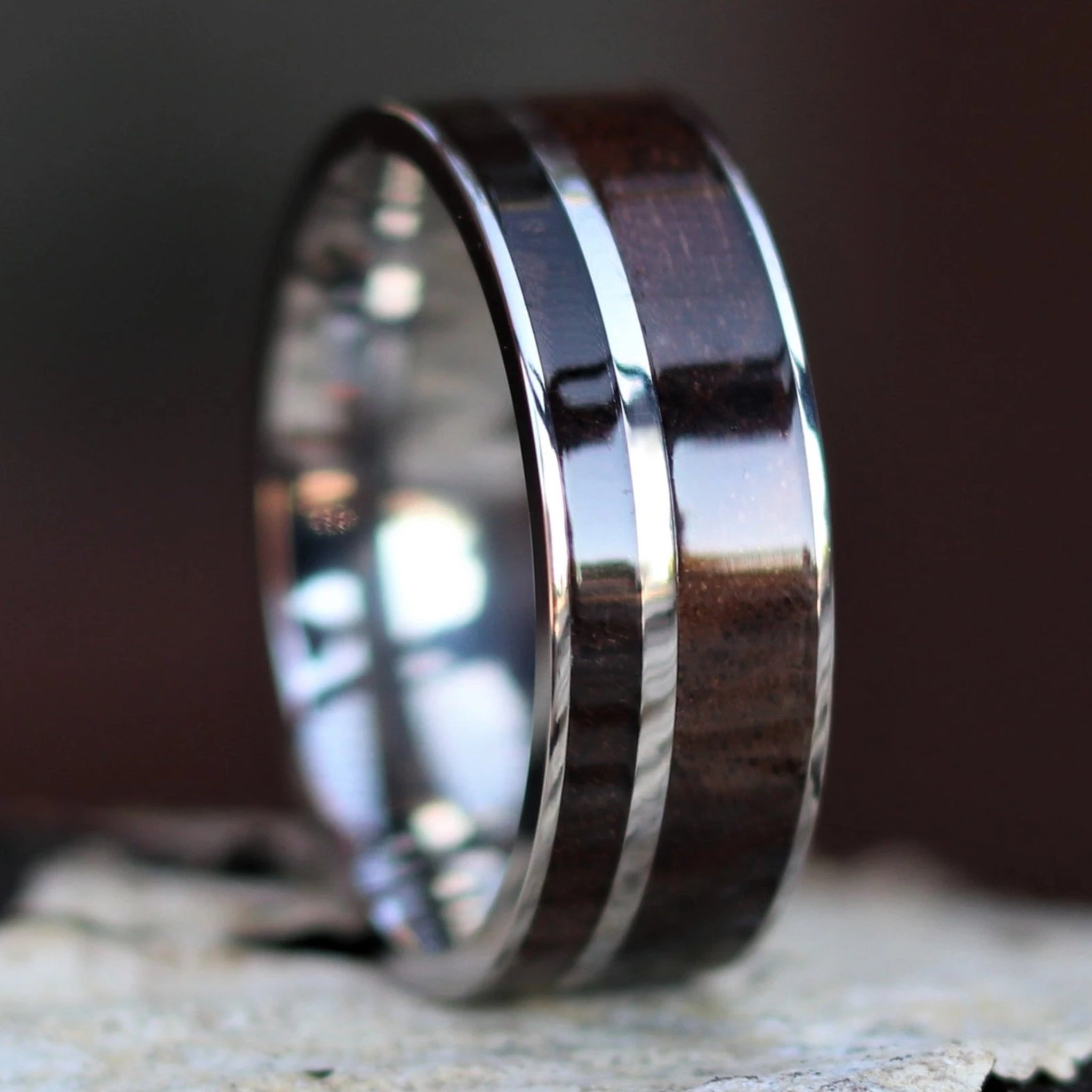 The-Sawyer-Walnut-Wood-Wedding-Ring-3.jpg The Sawyer - Image 1