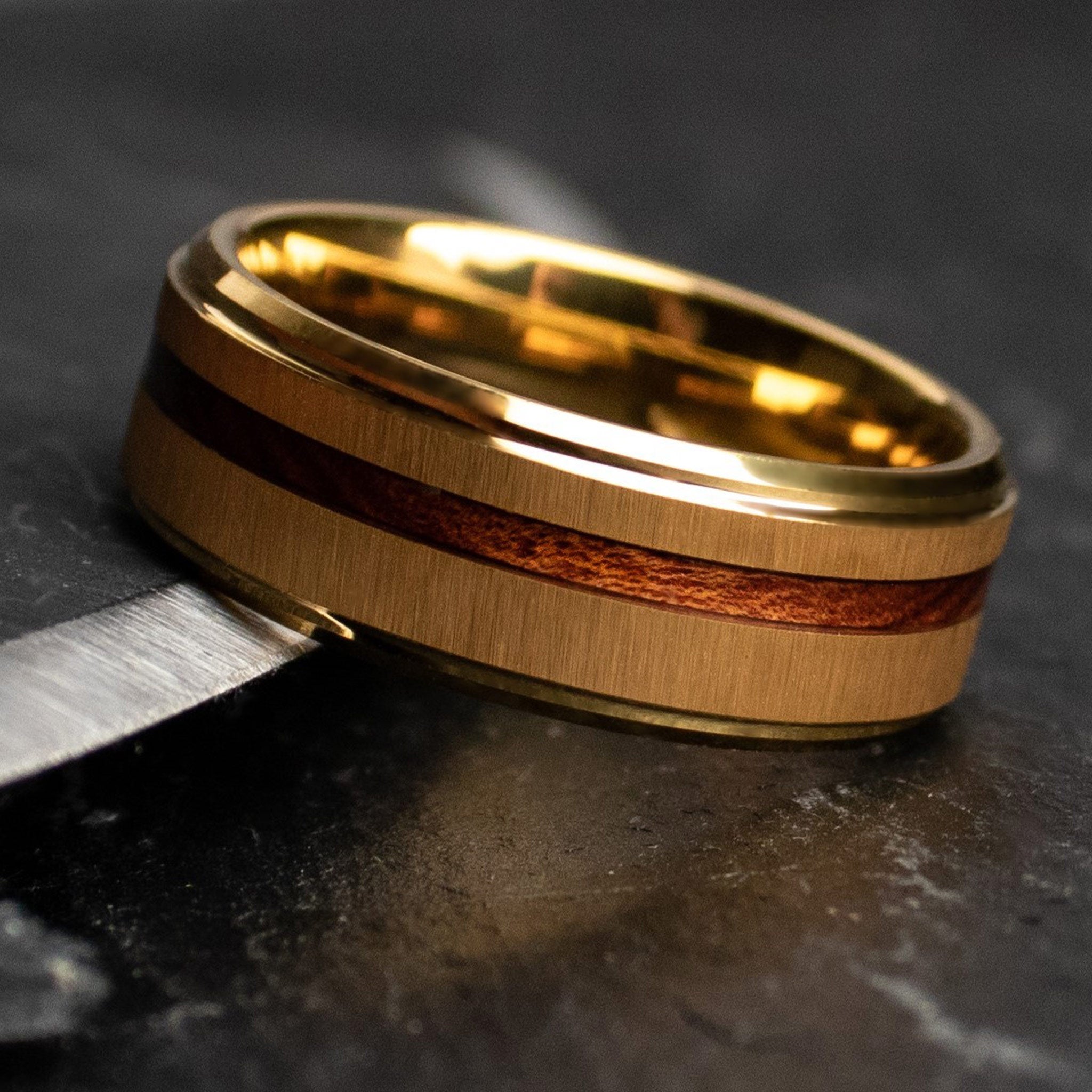 Thorum-Wooden-and-Yellow-Gold-Ring.jpg The Fortuna - Image 1