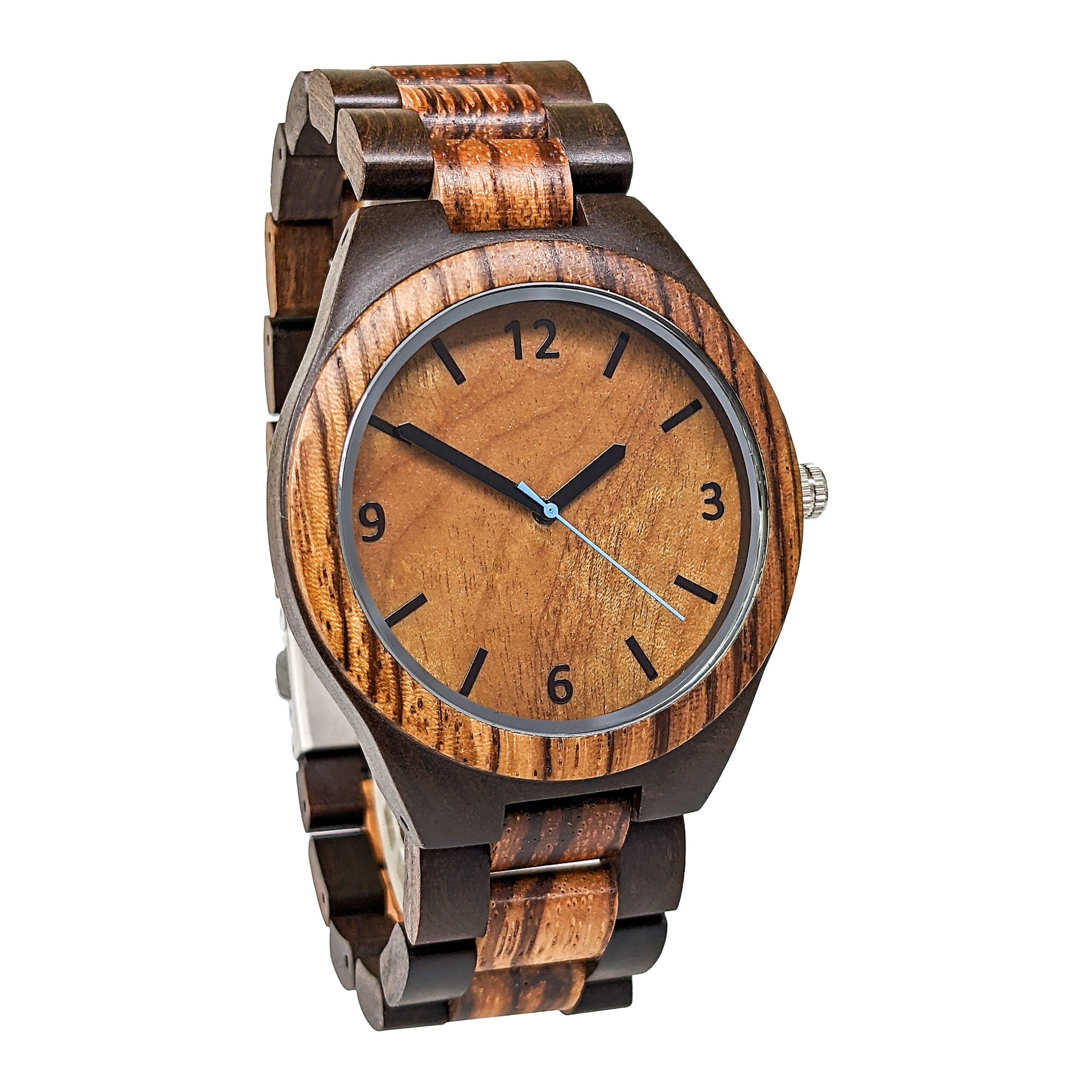 creativo-wooden-watch-zebra-black.jpg Creativo | Black Brown - Image 1