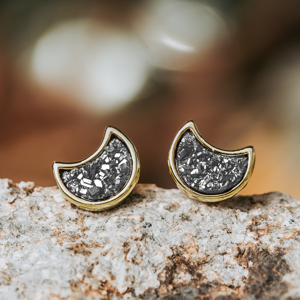 earringinnature202205240178-Edit2.jpg Moonbloom Silver Druzy Earrings - Image 1