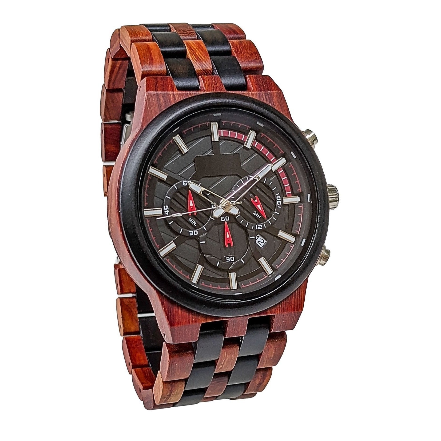 wooden-watch-red-digno-829802.jpg Digno | Red Black - Image 1